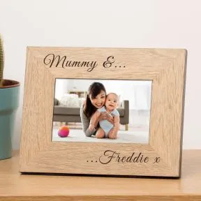 Mummy and..Wood Picture Frame (6