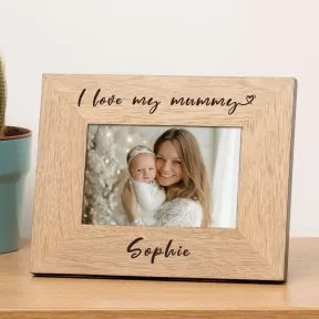 I Love My Mummy Wood Picture Frame (6