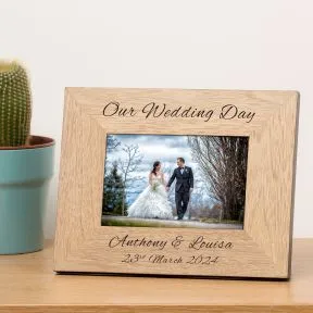 Our Wedding Day Wood Picture Frame (6